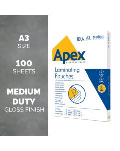 ValueX Laminating Pouch A3 2x125 Micron Gloss (Pack 100) 6003401