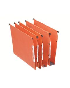 Esselte Orgarex A4 Lateral Suspension File Card V Base Orange (Pack 25) 21627