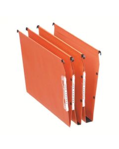 Esselte Orgarex A4 Lateral Suspension File Card 15mm Base Orange (Pack 25) 21628