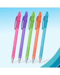 FlexGrip Ultra Retro Ballpoint Pens Medium 1.0mm Tip Black Ink (Pack 5) 2171853