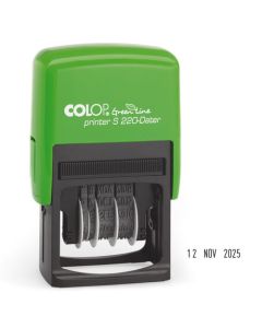Colop Green Line S220 Self Inking Date Stamp Black Ink - 105510