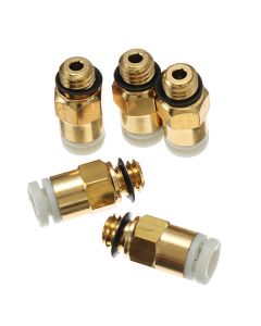 Creality 3D 5PCS 3D Printer M6 Thread Nozzle Brass Pneumatic Connector Quick Joint For Remote Extruder