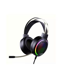 WH H500 Gaming Headset 7.1 Virtual Surround Sound 50mm Unit RGB dynamic breathing Light Headphone Omni-directional Microphone