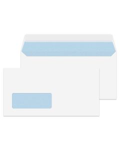 ValueX Wallet Envelope DL Peel and Seal Window 100gsm White (Pack 500) - 23884
