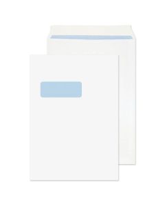 ValueX Pocket Envelope C4 Peel and Seal Window 100gsm White (Pack 250) - 23892