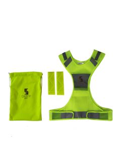 Running 360 Reflective Vest Kids Adjustable Waist Night Safety Vest with Reflective Bands for Electric Bike Scooter Motorcycle Cycling