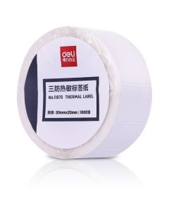 Deli 1 Roll Price Labels Paper White Tag Paper Supermarket Grocery Shops Paper Stickers for Label Printer