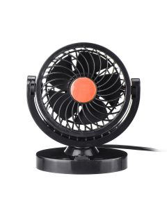 DC 12V/24V 360 All-Round Mini Auto Air Cooling Fan Adjustable Low Noise