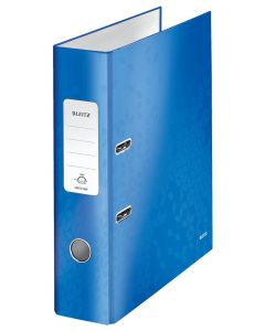 Leitz Wow Lever Arch File Laminated Paper on Board A4 80mm Spine Width Blue (Pack 10) 10050036