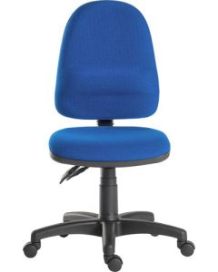 Ergo Twin High Back Fabric Operator Office Chair without Arms Blue - 2900BLU