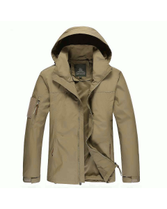 Size M-3XL Men Outdoor Casual Autumn Polyester Zipper Warm Coat Jacket Outwear