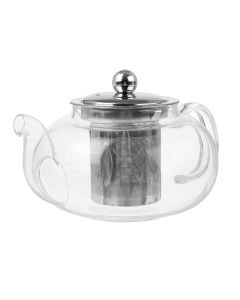 Glass Teapot 600-1000ML Coffee Tea Pot With Stainless Steel Glass Filter Infuser