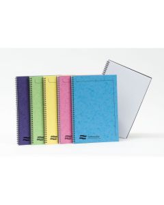 Clairefontaine Europa Notemaker A4 Wirebound Pressboard Cover Notebook Ruled 120 Pages Assorted Colours (Pack 10) 3154Z