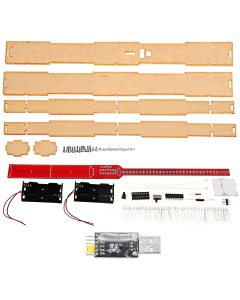 WangDaTao HU-007 32-bit Rocker Making Kit Electronic DIY Soldering Parts 51 Single-chip LED Flashing Light Stick