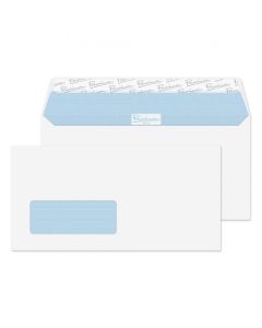 Blake Premium Office Wallet Envelope DL Peel and Seal Window 120gsm Ultra White Wove (Pack 500) - 32216