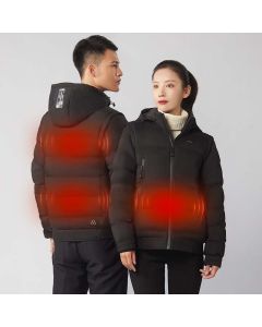 PMA Smart Heating Jackets 3-Gears Control Heated Unisex Vest Coat Graphene Intelligent Heating USB Electric Thermal Clothing Hooded Vest Winter Outdoor Warm Clothing