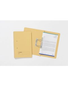 Guildhall Spring Transfer File Manilla 355x245mm 315gsm Yellow (Pack 50) - 348-YLWZ