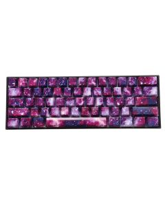104 Keys Purple Starry Sky Keycap Set OEM Profile ABS Two Color Molding Keycaps for Mechanical Keyboard