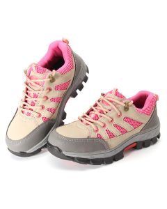 Big Size Women's Construction Breathable Working Safety Shoes Steel Toe Sole Work Boots For Women