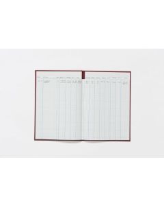Guildhall Headliner Account Book Casebound 298x203mm 12 Cash Columns 80 Pages Red - 38/12Z