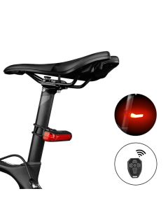 4-Modes Wireless Remote Bicycle Light USB Rechargeable LED Taillight Warning Rear Light Smart Turn Signal Lamp