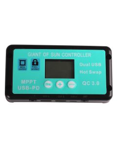 Mppt Solar Controller Dual USB Plus USB-C Fast Charging with PD Output DC Plug LCD Screen Solar Charge Controller