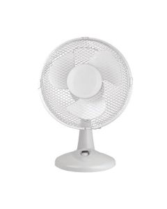 Slingsby 9 Inch (229mm) Desk Fan 2 Speed White - 394260