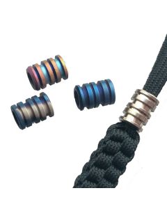 XANES 14mm Height Titanium Alloy TC4 Knife Beads Rope Cord EDC Paracord Bead Camping Knife Pendants