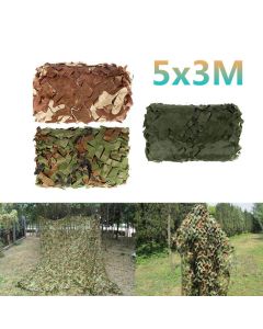 5x3m Car Cover Military Camouflage Net Hunting Woodland Army Training Camo Netting Car Tent Shade Camping Sunshade Net