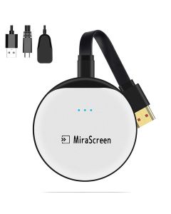 MiraScreen G23 2.4G/5G WiFi Display Dongle Wireless Screen Mirroring Adapter Support 4K UHD TV Stick with Miracast DLNA Airrplay Android iOS Window Anycast HDMI-compatible