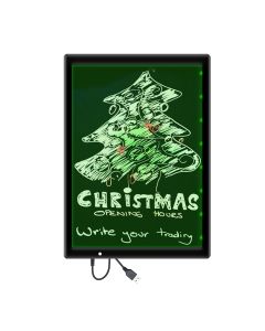 13x9 Inch Double-Side LED Flashing Writing Board Business Message Memo Menu Sign