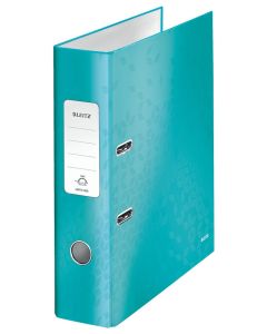 Leitz 180 WOW Lever Arch File Laminated Paper on Board A4 80mm Spine Width Ice Blue (Pack 10) 10050051