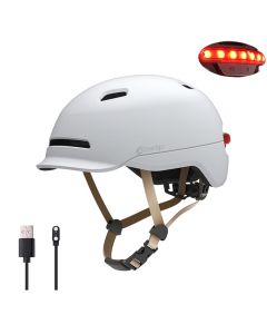 [US Direct] Smart4u Bike Helmet 22.4-24inch Adjustable Waterproof Sport Cycling Helmet with Sensor Taillight