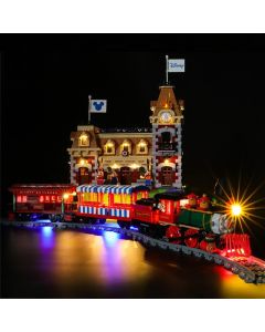 YEABRICKS DIY LED Light Lighting Kit ONLY For LEGO 71044 Station Block Car Bricks Toy