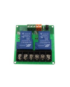 2 Channel Relay Module 30A with Optocoupler Isolation 5V Supports High and Low Trigger