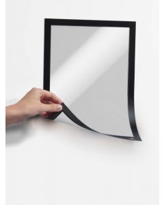 Durable DURAFRAME Magnetic Frame Sign & Document Holder A4 Black (Pack 5) - 486901