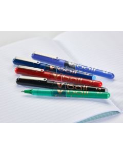 Pilot VBall Liquid Ink Rollerball Pen 0.5mm Tip 0.3mm Line Black (Pack 12) - 4902505085406SA