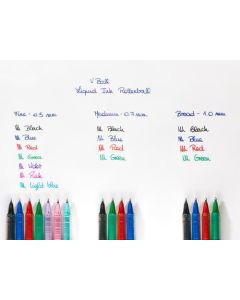 Pilot VBall Liquid Ink Rollerball Pen 0.7mm Tip 0.4mm Line Black (Pack 12) - 4902505134715SA