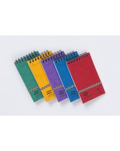 Clairefontaine Europa Minor Pad Wirebound Pressboard Cover Ruled 120 Pages Assorted Colours (Pack 20) 4920Z