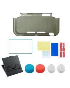TPU Protective Case Bracket Tempered Film Rocker Cap Kit for Nintendo Switch Lite Game Console