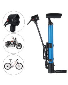 120PSI High Pressure Air Pump Alloy Floor Standing Bike Motorcycle Tyre Pump with Ball Pin