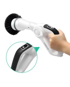 MECO Electric Spin Scrubber Cleaner Power Cordless Tub and Tile Scrubber Handheld Cleaning Supplies with 3 Replaceable Brush Heads for Bathroom Floor Kitchen Car Sink Wall Window