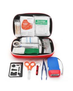 177PCS Outdoor Survival First Aid Kit Medical Emergency Kit for Home Office Car Boat Camping Hiking Travel or Adventures