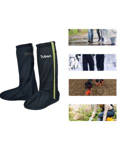 TUBAN Waterproof Rain Boot Shoes Cover Lightweight Reusable Snow Desert Leg Gaiters with Reflector for Gardening Outdoor Sports