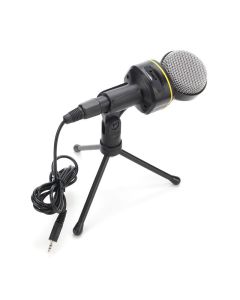SF-930 3.5mm Studio Professional Condenser Sound Recording Microphone with Tripod Holder for PC Laptop