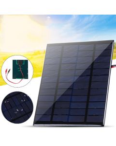 10W Solar Panel with Clips Polycrystalline Silicon Solar Cell IP65 Portable Waterproof Outdoor Camping Travel