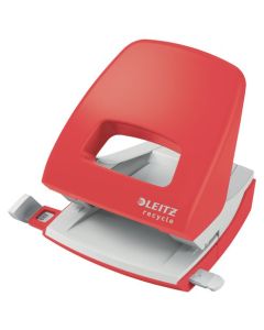 Leitz NeXXt Recycle Hole Punch 30 Sheets Red - 50030025