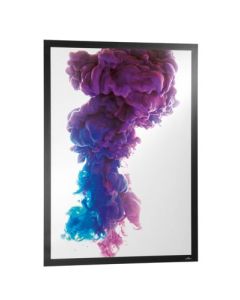 Durable DURAFRAME POSTER UV-Resistant Self-Adhesive Sign & Document Holder with Magnetic Frame A1 Black - 505501