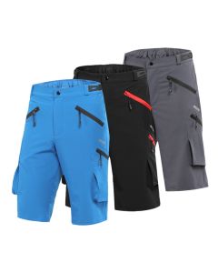 ARSUXEO Men's Cycling Shorts Loose Fit Downhill MTB Mountain Bike Shorts Outdoor Sport Bicycle Short Pants Water Repellent