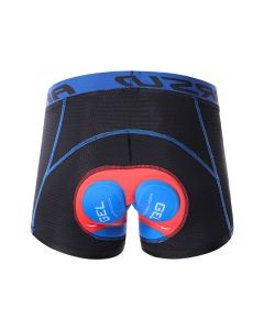 ARSUXEO Cycling Underwear Men Bicycle Mountain MTB Shorts Pro 5D Gel Pad Shockproof Cycling Underpant Sports Gel Bike Underwear